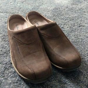 L.L.Bean suede slip ons